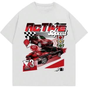 image:imageSOLY HUX Mens Graphic Tees Short Sleeve Round Neck T Shirts Casual Summer Beach TopsWhite Car