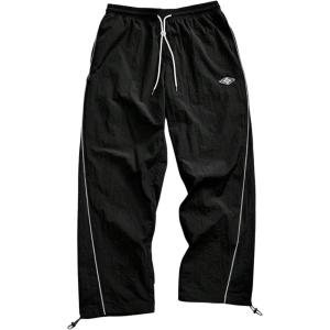 image:imageSOLY HUX Mens Parachute Track Pants Baggy Sweatpants Casual Workout Athletic Joggers with PocketsBlack