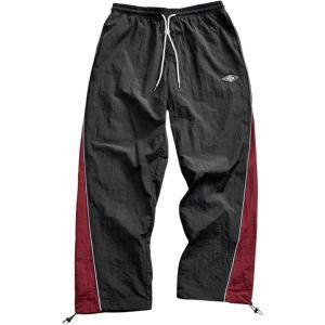 image:imageSOLY HUX Mens Parachute Track Pants Baggy Sweatpants Casual Workout Athletic Joggers with PocketsBlack Red Multi