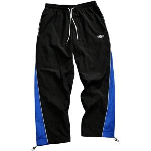 image:imageSOLY HUX Mens Parachute Track Pants Baggy Sweatpants Casual Workout Athletic Joggers with PocketsBlue Black Multi