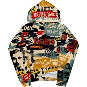 image:imageSOLY HUX Mens Vintage Graphic Hoodies Novelty Print Hooded Sweatshirt Pullovers StreetwearMulticolor Letter