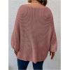 image:imageSOLY HUX Womens Plus Size Oversized Sweater Fall Fashion Crewneck Long Sleeve Casual Pullover TopsPure Dusty Pink