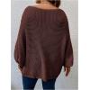 image:imageSOLY HUX Womens Plus Size Oversized Sweater Fall Fashion Crewneck Long Sleeve Casual Pullover TopsPure Mocha Brown
