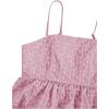 image:imageSOLY HUX Womens Spaghetti Strap Ruffle Hem Peplum Cami Top Jacquard CamisolePink Jacquard