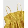 image:imageSOLY HUX Womens Spaghetti Strap Ruffle Hem Peplum Cami Top Jacquard CamisolePlain Ginger