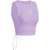 image:imageSOLY HUX Womens Tank Tops Y2K Sleeveless Ribbed Star Crop Tank Top Summer Going Out TopsPurple Star