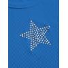 image:imageSOLY HUX Womens Tank Tops Y2K Sleeveless Ribbed Star Crop Tank Top Summer Going Out TopsRoyal Blue