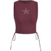 image:imageSOLY HUX Womens Tank Tops Y2K Sleeveless Ribbed Star Crop Tank Top Summer Going Out TopsRusty Rose