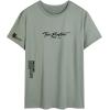 image:imageSOLY HUX Mens Summer Letter Graphic Tees Casual Short Sleeve Crew Neck T ShirtsGreen Letter
