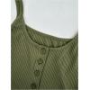 image:imageSOLY HUX Womens Button Down Ribbed Cami Top 3 Piece Spaghetti Strap Sexy Crop Camisole TopsBeige Green Black