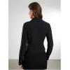 image:imageSOLY HUX Womens Button Down Ruched Blouse Long Sleeve Shirts Slim Fit Aesthetic TopsPure Black