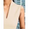 image:imageSOLY HUX Womens Dressy Tank Tops V Neck Sleeveless Business Casual Work Office TopsPure Apricot