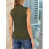 image:imageSOLY HUX Womens Dressy Tank Tops V Neck Sleeveless Business Casual Work Office TopsPure Dark Green