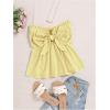 image:imageSOLY HUX Womens Frill Trim Tie Front Tube Top Sleeveless Strapless Ruffle Summer TopsLight Yellow