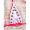 image:imageSOLY HUX Womens Grommet Eyelet Halter Bikini Top Tie Backless Swim Tops Beach WearPure Pink