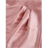 image:imageSOLY HUX Womens Lantern Long Sleeve Wrap Ruched Bow Tie Blouse Sweetheart Neck Satin Going Out Crop TopsPure Pink