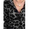 image:imageSOLY HUX Womens Leopard Button Down Shirt Cheetah Print Collared Long Sleeve Casual Work Tops BlouseBlack Grey Leopard