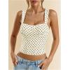 image:imageSOLY HUX Womens Polka Dots Corset Tops Y2k Sleeveless Bustier Going Out Crop Tank TopApricot Polka Dots