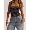 image:imageSOLY HUX Womens Polka Dots Corset Tops Y2k Sleeveless Bustier Going Out Crop Tank TopBlack Polka Dots