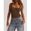 image:imageSOLY HUX Womens Polka Dots Corset Tops Y2k Sleeveless Bustier Going Out Crop Tank TopBrown and Blue Polka Dots