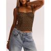 image:imageSOLY HUX Womens Polka Dots Corset Tops Y2k Sleeveless Bustier Going Out Crop Tank TopBrown and Blue Polka Dots