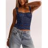 image:imageSOLY HUX Womens Polka Dots Corset Tops Y2k Sleeveless Bustier Going Out Crop Tank TopDark Blue Polka Dots