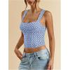 image:imageSOLY HUX Womens Polka Dots Corset Tops Y2k Sleeveless Bustier Going Out Crop Tank TopLight Blue Polka Dots