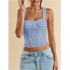 image:imageSOLY HUX Womens Polka Dots Corset Tops Y2k Sleeveless Bustier Going Out Crop Tank TopLight Blue Polka Dots