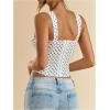 image:imageSOLY HUX Womens Polka Dots Corset Tops Y2k Sleeveless Bustier Going Out Crop Tank TopWhite Polka Dots