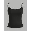 image:imageSOLY HUX Womens Sleeveless Crop Camisole 3 Packs Spaghetti Strap Tank Tops Slim Fit Cami ShirtsBlack Brown White