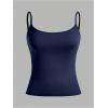 image:imageSOLY HUX Womens Sleeveless Crop Camisole 3 Packs Spaghetti Strap Tank Tops Slim Fit Cami ShirtsBlack Dark Blue Grey