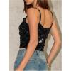 image:imageSOLY HUX Womens Sparkly Sequin Tops Spaghetti Strap Scoop Neck Summer Camisole Going Out Party Club TopPlain Black