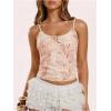 image:imageSOLY HUX Womens Sparkly Sequin Tops Spaghetti Strap Scoop Neck Summer Camisole Going Out Party Club TopPlain Pink