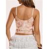 image:imageSOLY HUX Womens Sparkly Sequin Tops Spaghetti Strap Scoop Neck Summer Camisole Going Out Party Club TopPlain Pink
