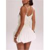image:imageSOLY HUX Womens Sparkly Sequin Tops Spaghetti Strap Scoop Neck Summer Camisole Going Out Party Club TopPlain White
