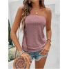 image:imageSOLY HUX Womens Strapless Bandeau Tank Top Casual Summer Sleeveless Eyelet Tube TopsDusty Pink