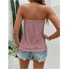 image:imageSOLY HUX Womens Strapless Bandeau Tank Top Casual Summer Sleeveless Eyelet Tube TopsDusty Pink