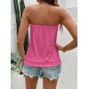 image:imageSOLY HUX Womens Strapless Bandeau Tank Top Casual Summer Sleeveless Eyelet Tube TopsHot Pink