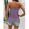 image:imageSOLY HUX Womens Strapless Bandeau Tank Top Casual Summer Sleeveless Eyelet Tube TopsLilac Purple