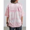image:imageSOLY HUX Womens Y2k Baggy TShirts V Neck Half Sleeve Sportswear Tees Jersey Top StreetwearLight Pink