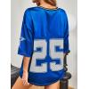 image:imageSOLY HUX Womens Y2k Baggy TShirts V Neck Half Sleeve Sportswear Tees Jersey Top StreetwearRoyal Blue