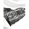 image:imageSOLY HUX Womens Y2k Grunge Goth T Shirts Short Sleeve Lace Halter Tee Tops Fairy Festival Rave OutfitsBlack and White