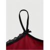 image:imageSOLY HUX Womens Y2k Lace Striped Cami Crop Tops Spaghetti Strap Cat Embroidery CamisoleBurgundy Cat