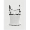 image:imageSOLY HUX Womens Y2k Lace Striped Cami Crop Tops Spaghetti Strap Cat Embroidery CamisoleWhite Cat