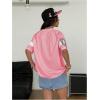 image:imageSOLY HUX Womens Y2k Leopard Number Graphic Oversized Tops Football Jersey Shirts StreetwearLight Pink