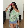 image:imageSOLY HUX Womens Y2k Leopard Number Graphic Oversized Tops Football Jersey Shirts StreetwearMint Green