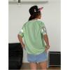image:imageSOLY HUX Womens Y2k Leopard Number Graphic Oversized Tops Football Jersey Shirts StreetwearMint Green