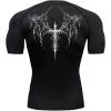 image:imageSOLY HUX Workout Shirts for Men Gothic Graphic Tees Short Sleeve Athletic T Shirt Running Gym TopsBlack Graphic