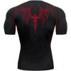 image:imageSOLY HUX Workout Shirts for Men Gothic Graphic Tees Short Sleeve Athletic T Shirt Running Gym TopsBlack Graphic Print