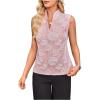 image:imageSOLY HUX Womens Work Outfits V Neck Sleeveless Blouses Summer Casual Tank Tops Business Office Dressy Striped ShirtsLight Pink Floral
